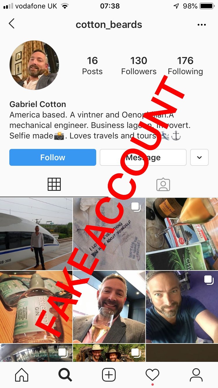 Adam Smith fake account on Instagram - 13