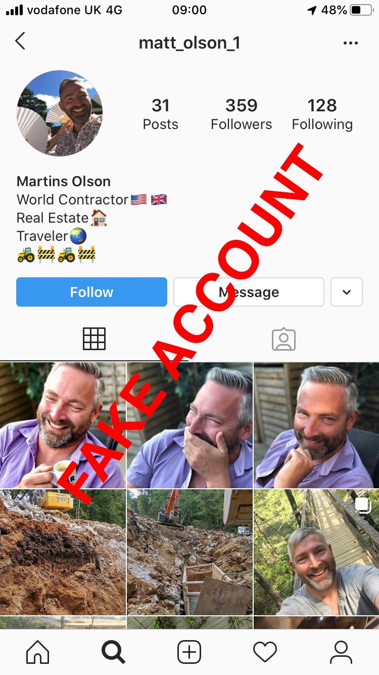Adam Smith fake account on Instagram - 27