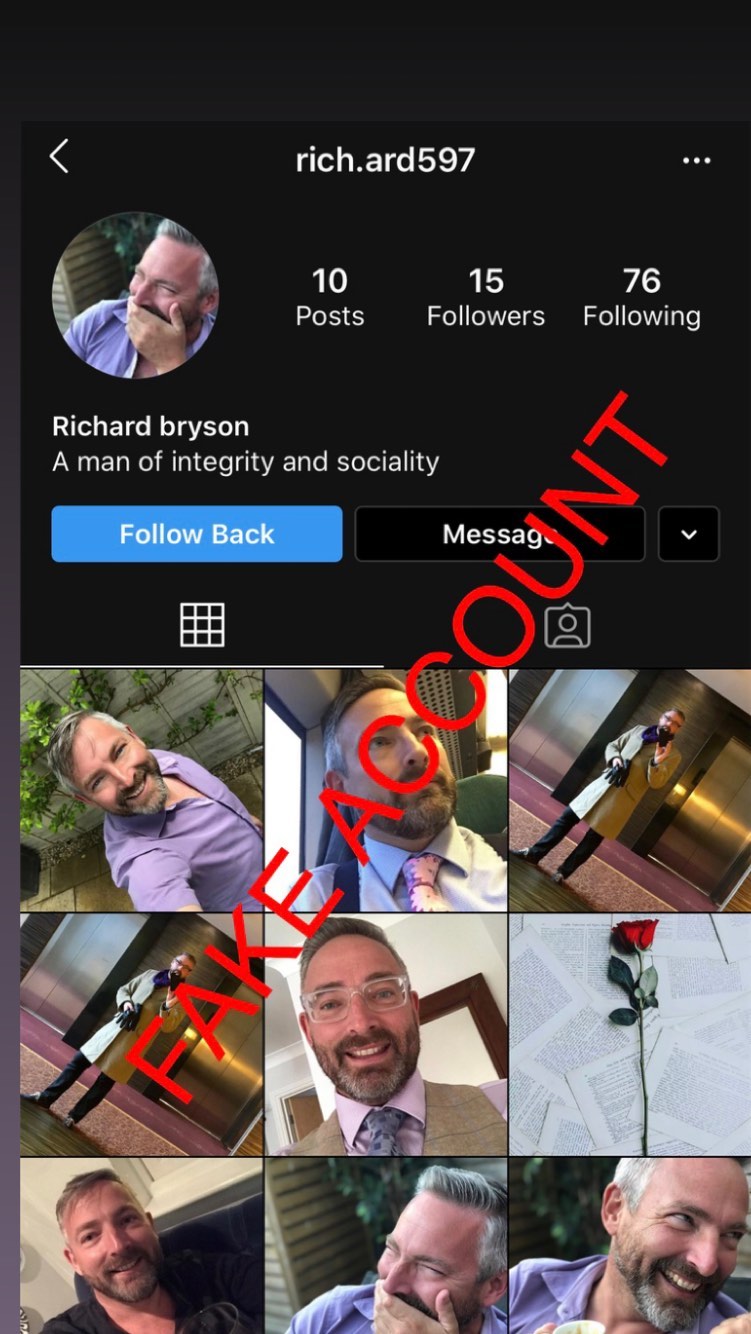 Adam Smith fake account on Instagram - 30