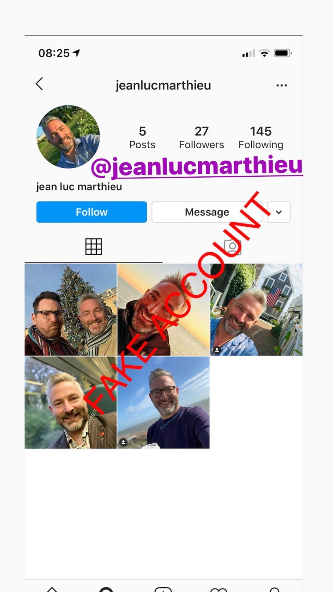 Adam Smith fake account on Instagram - 70