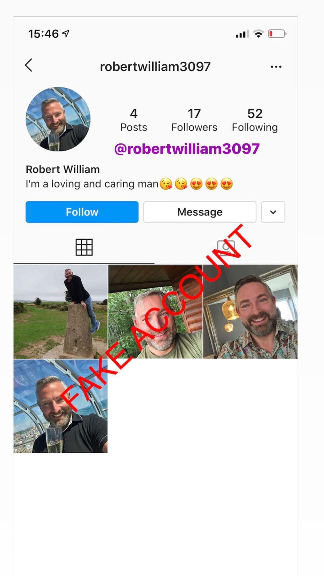 Adam Smith fake account on Instagram - 80