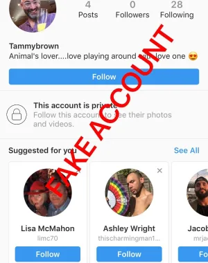 Adam Smith fake account on Instagram 12