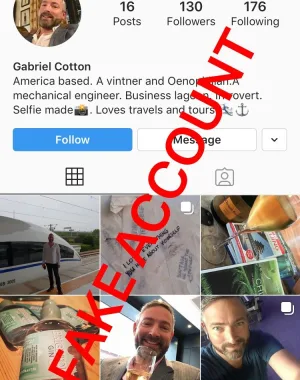 Adam Smith fake account on Instagram 13