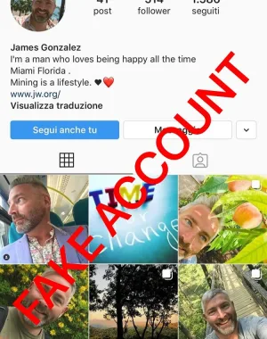 Adam Smith fake account on Instagram 16