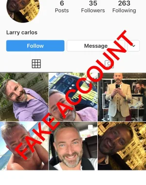 Adam Smith fake account on Instagram 22