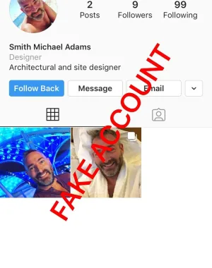 Adam Smith fake account on Instagram 25