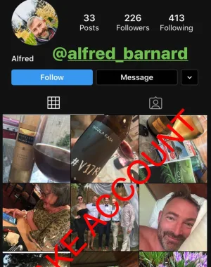 Adam Smith fake account on Instagram 39