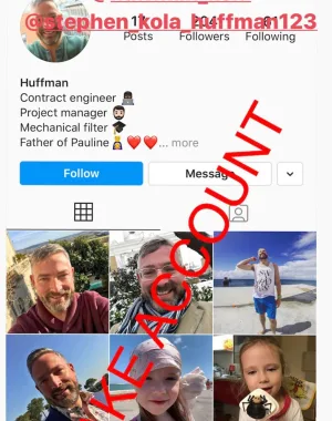 Adam Smith fake account on Instagram 43