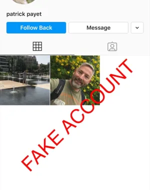 Adam Smith fake account on Instagram 44