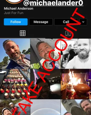 Adam Smith fake account on Instagram 48