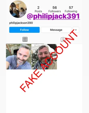 Adam Smith fake account on Instagram 67