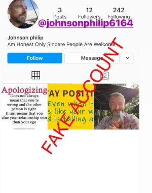 Adam Smith fake account on Instagram 69