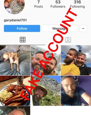Adam Smith fake account on Instagram 7