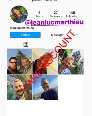 Adam Smith fake account on Instagram 70