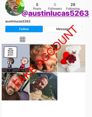 Adam Smith fake account on Instagram 73