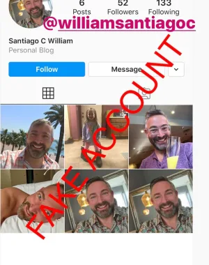 Adam Smith fake account on Instagram 76