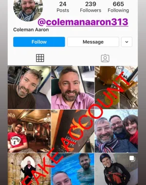 Adam Smith fake account on Instagram 82