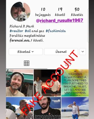 Adam Smith fake account on Instagram 84