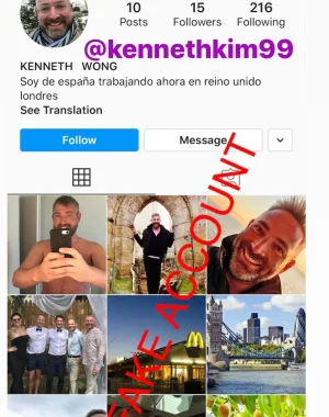Adam Smith fake account on Instagram 86