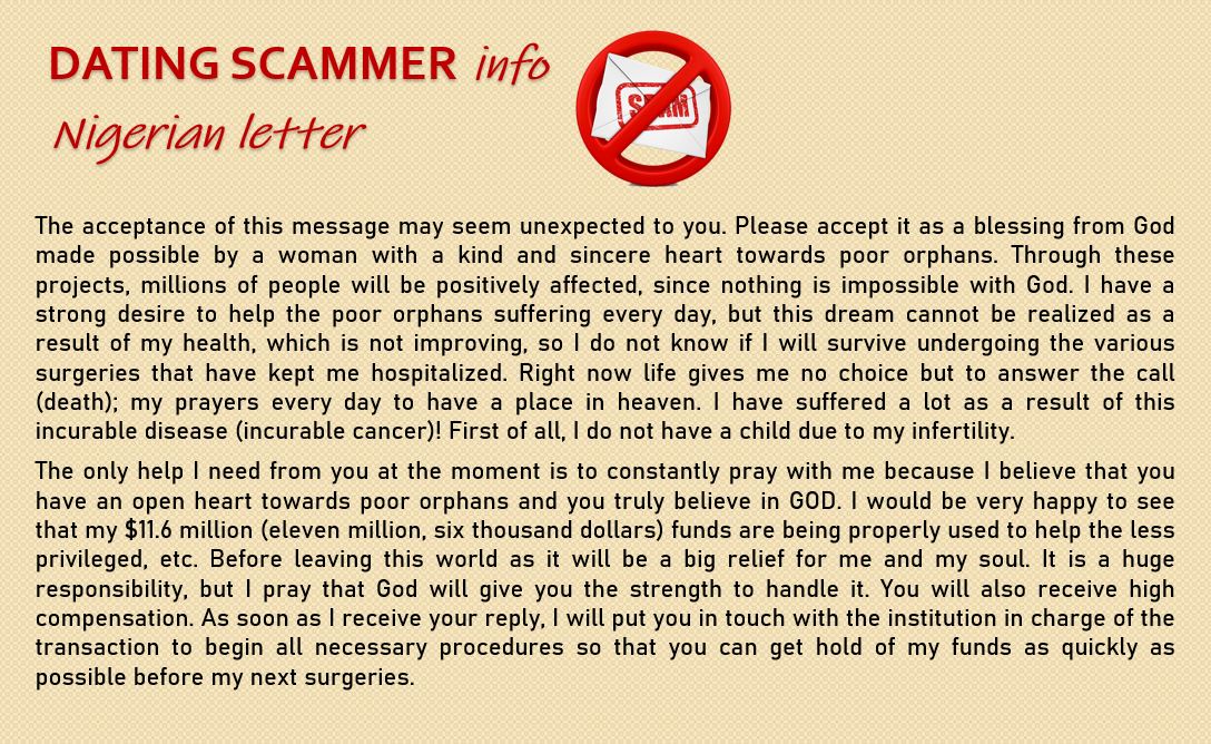 dating scammer info 013 nigerian spam