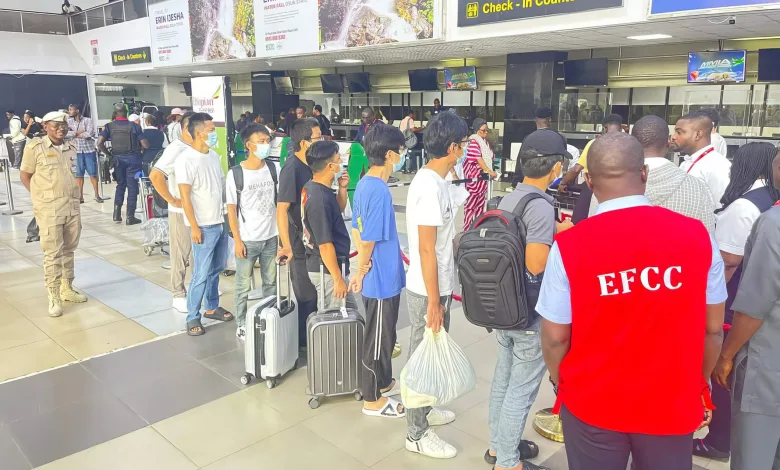 nigeria deports 50 chinese nationals in cybercrime crackdown