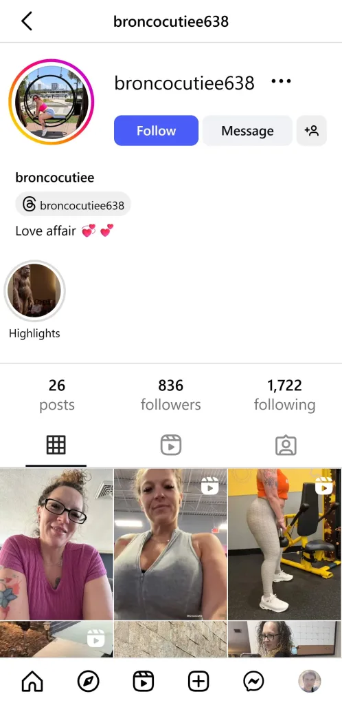 Rayna, example of a fake account 4
