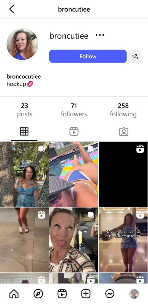 Rayna, example of a fake account 6